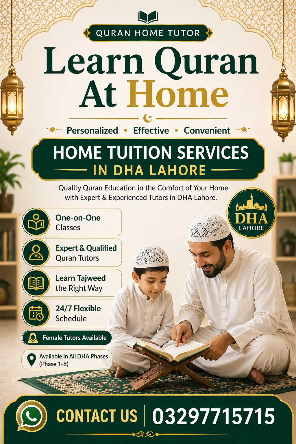 Quran Home Tutor. Quran Tutor For Home in lahore . Quran Home Tuition In DHA Lahore